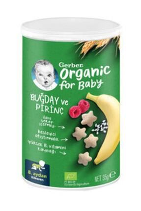 Organik Pirinçli Buğdaylı Muzlu Bebek Atıştırmalığı 35g