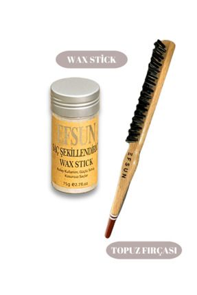 Wax Stick ve Profesyonel Topuz Fırçası