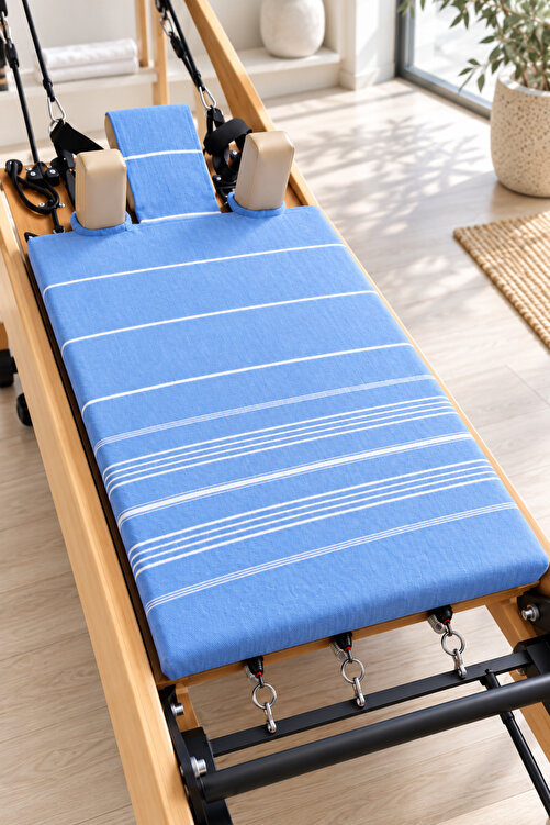 Lastikli Yıkanabilir Pamuklu Reformer Pilates Havlusu