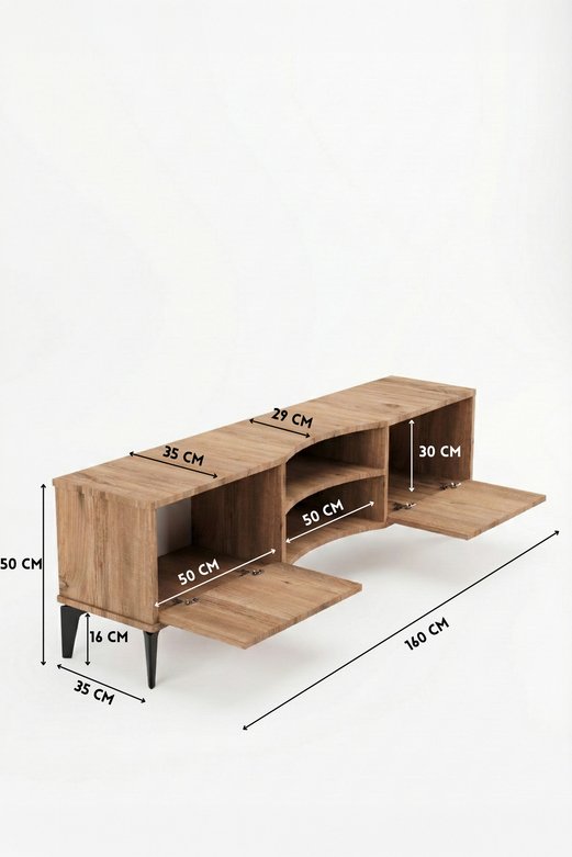 Vera TV Sehpası Suntalam Kahverengi 160x35 cm