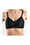 Women's Unwired Unassisted Gathering Black Bra B/C Cup 1910 - 2