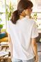 Women's White Floral Printed T-shirt TSH-19000320 - 5