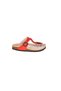 Women's Red Genuine Leather Slippers - 2