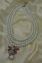 Women's Necklace with Pearls and Zircon Stone Bee Figure - 3