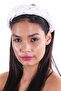 Hahai Women's White Wide Band Braided Crown Buckle - 3
