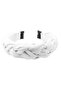 Hahai Women's White Wide Band Braided Crown Buckle - 5