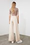Taş Wide Leg/Geniş Paça Yanları Düğmeli Dokuma Kumaş Pantolon TWOSS20PL0398 - 10