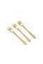 Destino Bright Gold Curved 6-Piece Tea Nescafe Spoon - 2