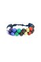 Chakra Bracelet Double Row Knitted