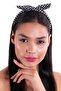 Hahai Women's Thin Band Polka Dot Bow Crown - 2