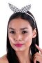 Hahai Women's Thin Band Polka Dot Bow Crown - 2