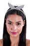 Hahai Women's Thin Band Polka Dot Bow Crown - 3