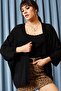 Women's Black Bat Spring Cardigan HRK-19000057 - 3