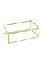Maxi XL Gold Engagement Ring Makeup Organizer Glass Box