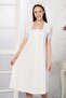 Women's Ecru Lace Maternity Nightgown
