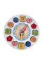Learn Wooden Clock Find Geometric Shapes Plug Puzzle
