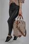 Large Size Printed Mink Luggage Style Hand and Shoulder Bag - 2