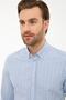 Men's Light Blue Slim Fit Long Sleeve Shirt - 2