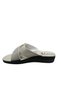 Ge082-10 Women's Beige Orthopedic Cross-Strapped Walking Slippers - 3