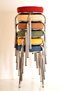6 Pieces Colorful Thai Feather-2 Octopus Stool Kitchen Stool Iron Stool