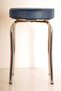 10 Pieces Navy Blue Fabric Profile Stool Metal Stool Kitchen Stool Thick Stool