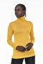 Full Fisherman Long Sleeve Viscose Mustard Bodysuit