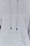 Gri Melanj Kalın İçi Polarlı Oversize/Geniş Kalıp Kapüşonlu Basic Örme Sweatshirt TWOAW24SW00103 - 6