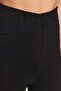 Siyah Yüksek Bel Flare/İspanyol Paça Örme Pantolon TWOAW24PL00164 - 5