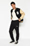 Black Oversized /Wide Cut Jogger Sweatpants with Phone Pockets and Labels Tmnaw24Ea00015 - 2