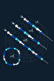 Be Positive Natural Stone Talisman Bracelet Broken (Lapis Lazuli, Sodalite, Selenite Stone) Chi-Zen Bracelet - 4