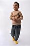 Biscoi Oversize Boy Three Little Birds Top and Bottom Set Double Set Children's Clothing - 3
