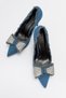 VEGAS Denim Blue Women's High Heels Shoes - 3