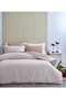 Spectra 100% Cotton Special Woven Double Duvet Cover Set with Piping Sheets Striped Plain Brown - 5