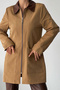 Beige Polo Collar Seasonal Coat - 2