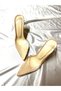 Women's Princess Nude Beige Skin 8 cm Transparent Heeled Stiletto Pointed Toe Shoes - 2
