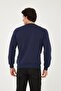 BICYCLE COLLAR FRONT DETAIL BASIC SWEATSHIRT - 4