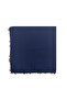 Cotton Handcrafted Cherry Embroidered Beaded Navy Scarf High Quality Writing 100X100Cm - 4