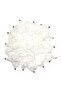 وشاح كريمي مطرز يدويًا من القطن عالي الجودة كتابة 100x100 سم