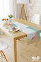 Quiet Patterned Printed Suede Runner Tablecloth