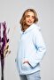 Women's Baby Blue Fleece Cardigan - 2
