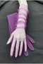 Bella evening dress bridal gloves long purple