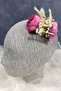 Pink Cotton Grass Cipso and Artificial Flower Scalloped Hair Clip Accessory for the Most Beautiful Brides – Crown – Crown - 2