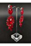 Earring Assortment Red Crystal Stone Henna Wedding Bridal Earring – Bijoux Earring, Stylish Design – Bijuter - 2