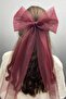 Bridal Accessory Simple Bow Buckle Hair Accessory – Bridal Accessory, Stylish Design, Women's Accessory - 2