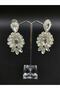 Earrings Assortment White Crystal Stone Henna Wedding Bridal Earring – Bijoux Earring, Stylish Design – Bijoux - 5