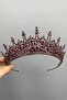 Wedding Material Burgundy Leonis Model Bridal Henna Crown – Wedding & Henna & Wedding, Stylish Design – Magnet, He - 5