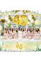 40th birthday decoration, 40 years old green gold balloons decoration set - 6