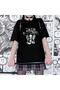 Serial Experiments Lain Black Unisex Oversize T-shirt