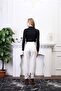 Women's Black Cotton Turtleneck Turtleneck Sweater - 8