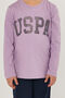 US Polo AssnLilac Girl's Long Sleeve Double Set - 4